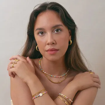 TIMI OF SWEDEN Rumi hoops øreringe 18k guld 21 mm