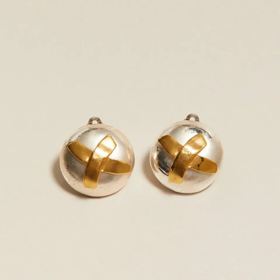 Orelia Vintage Statement Mixed Plate øreringe clip-on