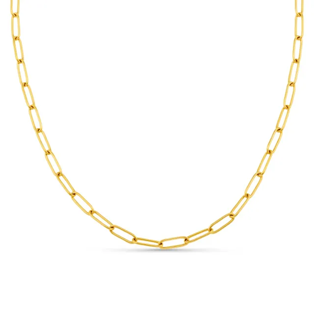 Orelia LUXE Fine Oval Link halskæde guld vandtæt