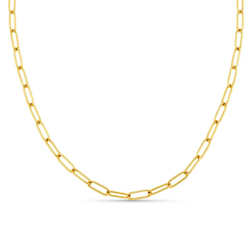 Orelia LUXE Fine Oval Link halskæde guld vandtæt