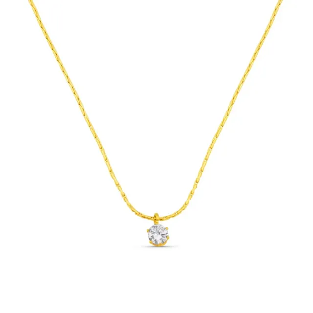 Orelia Micro Crystal Collar halskæde forgyldt krystal