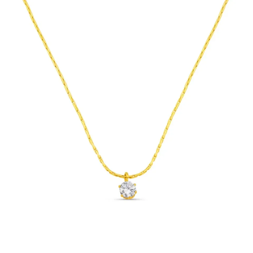 Orelia Micro Crystal Collar halskæde forgyldt krystal