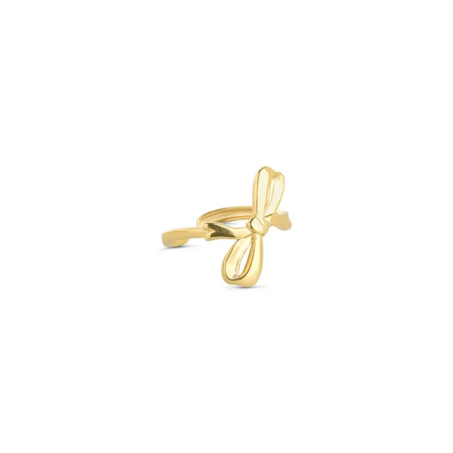 TIMI OF SWEDEN Havanna Bow ring guld justerbar