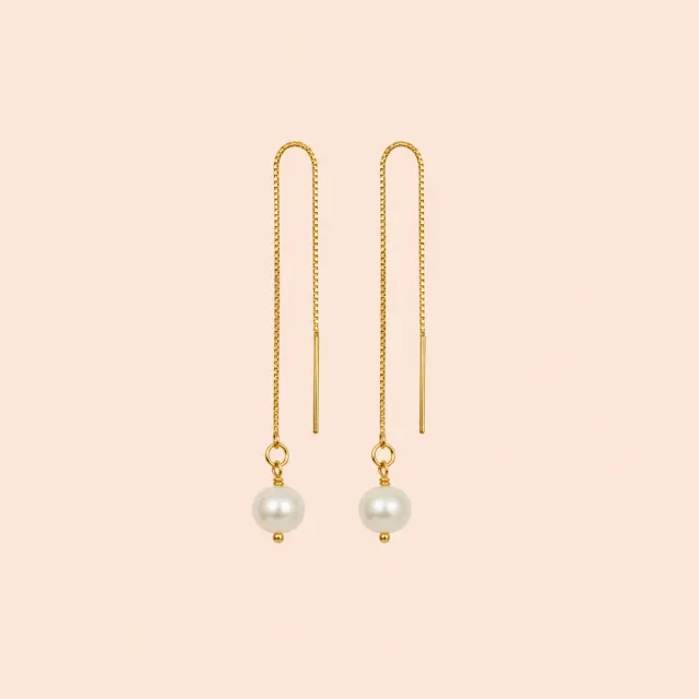 Lulo Jewelry Sara Strings øreringe 18K guldbelagt
