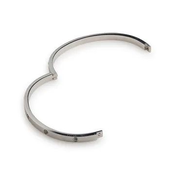 TIMI OF SWEDEN Fiona krystal bangle forgyldt 60 mm