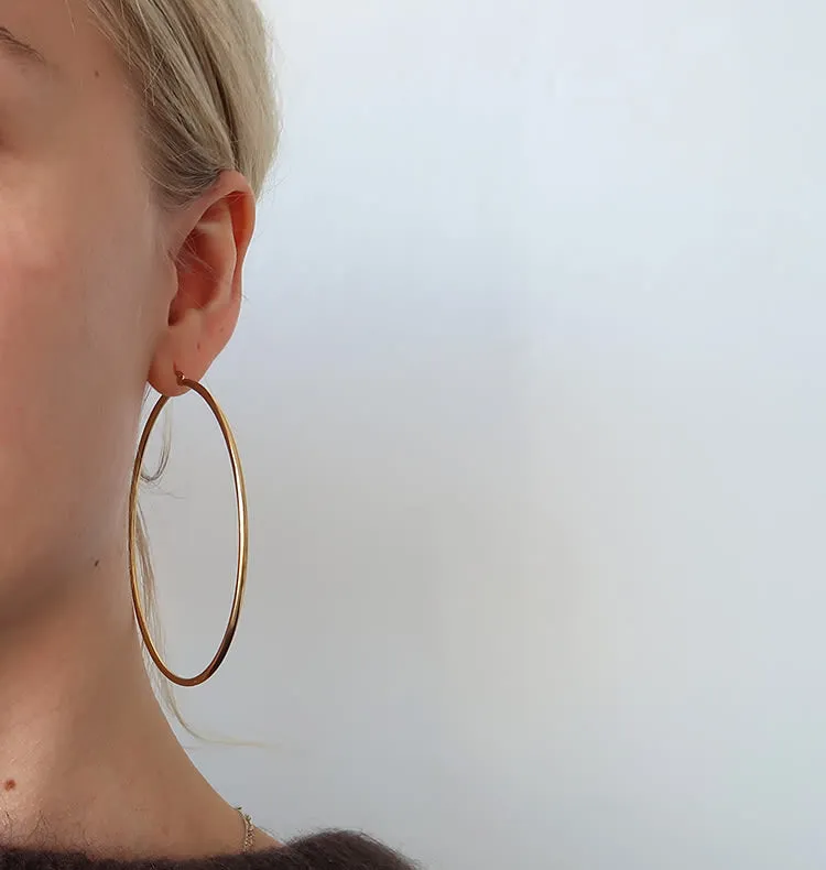 Wos WOS UP Janet hoops guld 75 mm