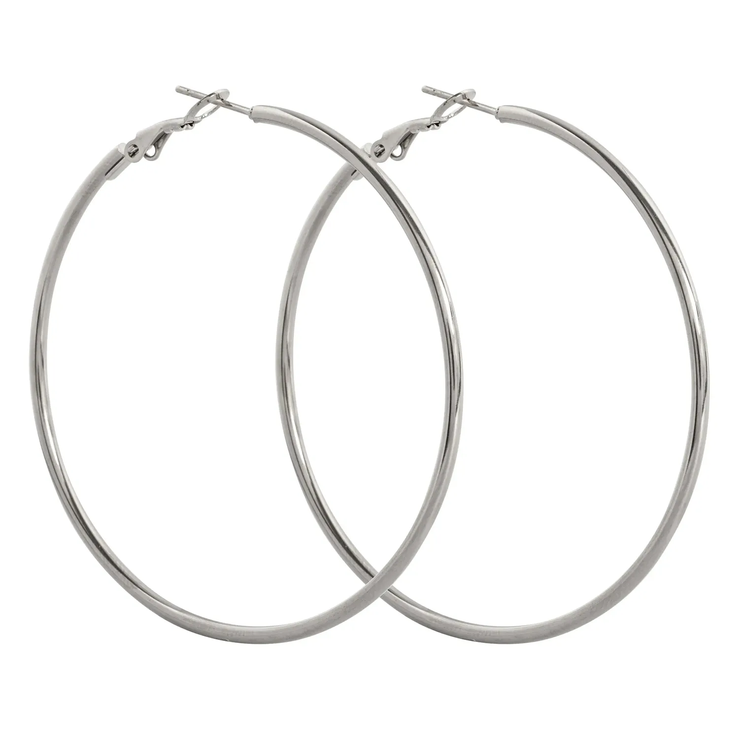 TIMI OF SWEDEN Jo large hoop øreringe 55 mm stål
