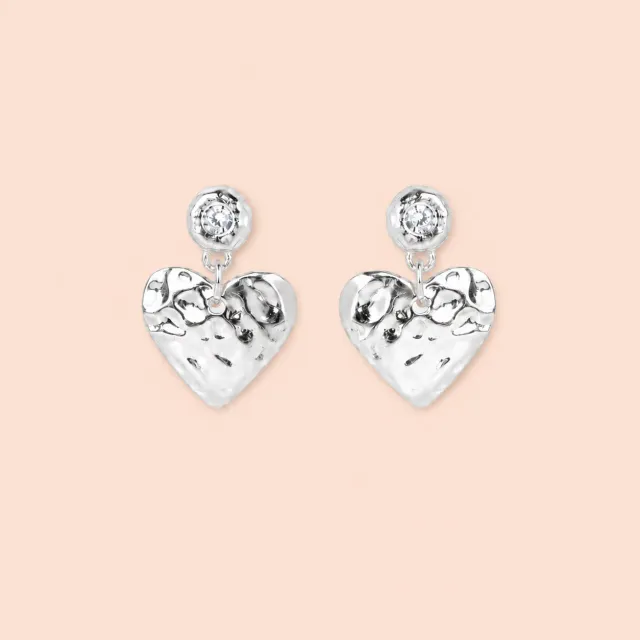 Lulo Jewelry Rosa øreringe 925S sølv par