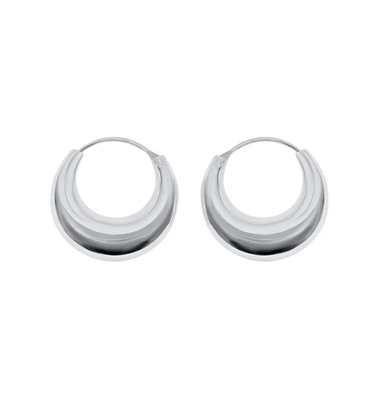 Wos Up Lio hoops 925 sølv 15 mm creoler små
