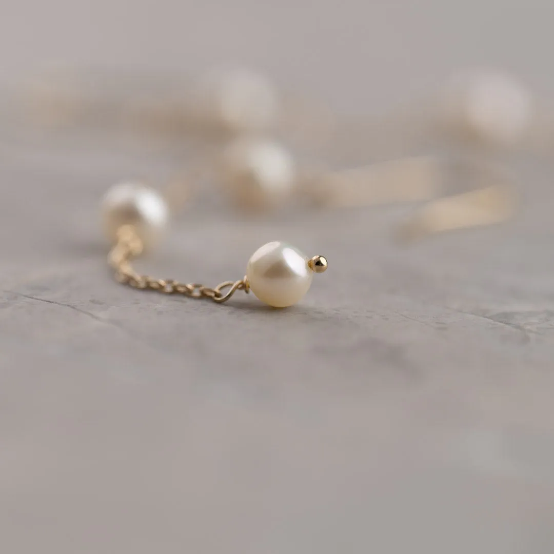 Sisi Copenhagen Erica Pearl øreringe 9 kt guld perler