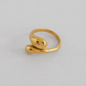 TIMI OF SWEDEN Clara organic ring forgyldt str 17