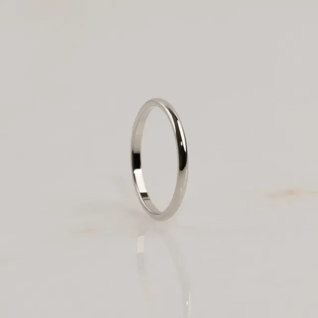 Sisi Copenhagen Classic vielsesring hvidguld 2 mm