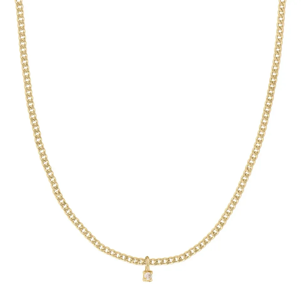 Bykjaergaard Infinity halskæde forgyldt diamant