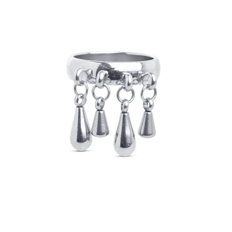 TIMI OF SWEDEN Bliss Drop ring str 7 vandtæt guld