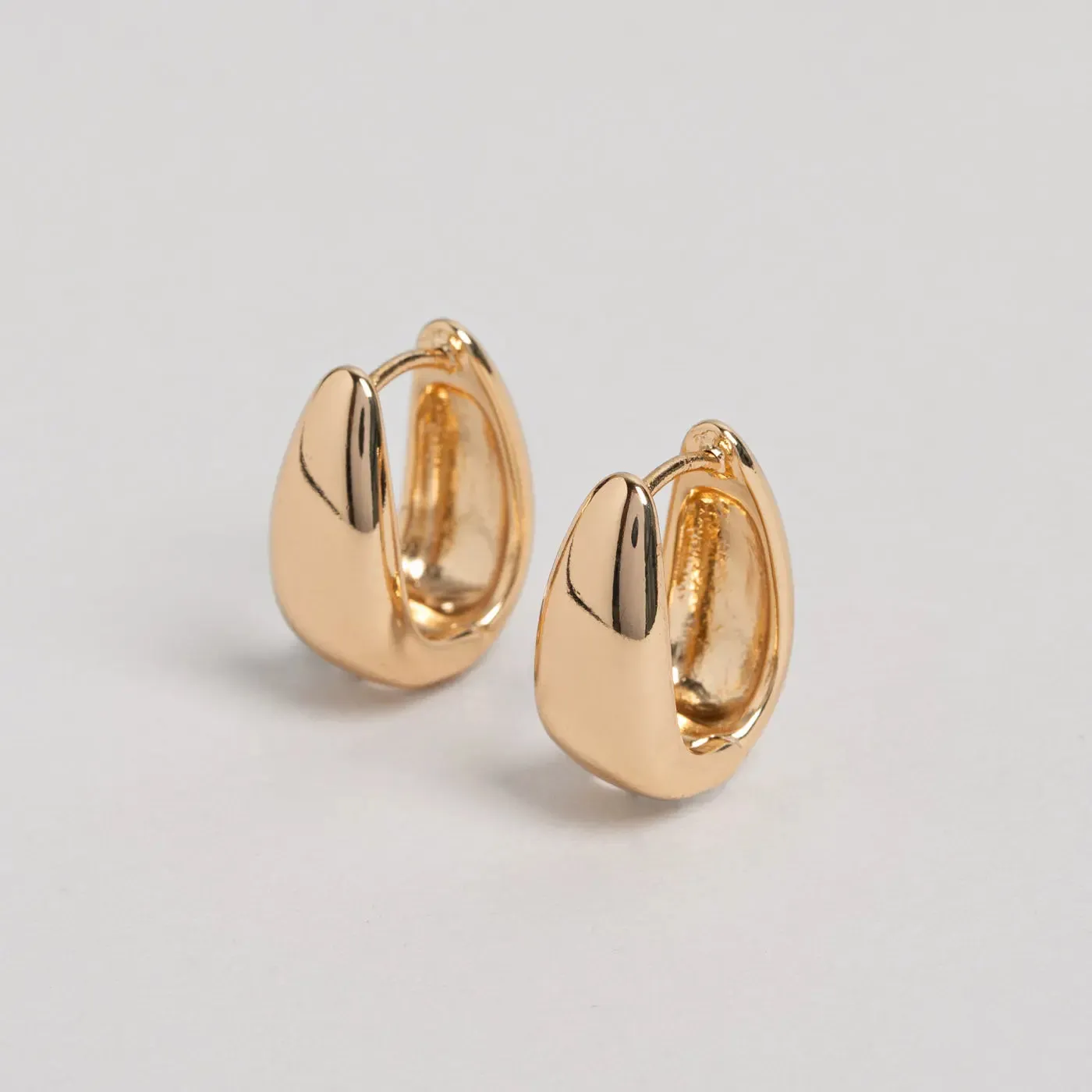 TIMI OF SWEDEN Klassisk Wide Hoop øreringe guld 16 mm