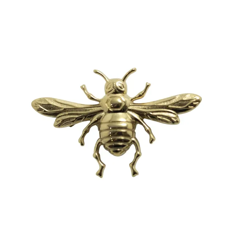Wos Bi broche guld 54 mm stål