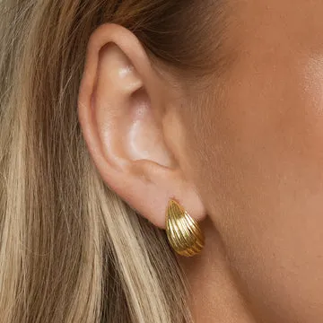 TIMI OF SWEDEN Marta Drop Studs øreringe forgyldt