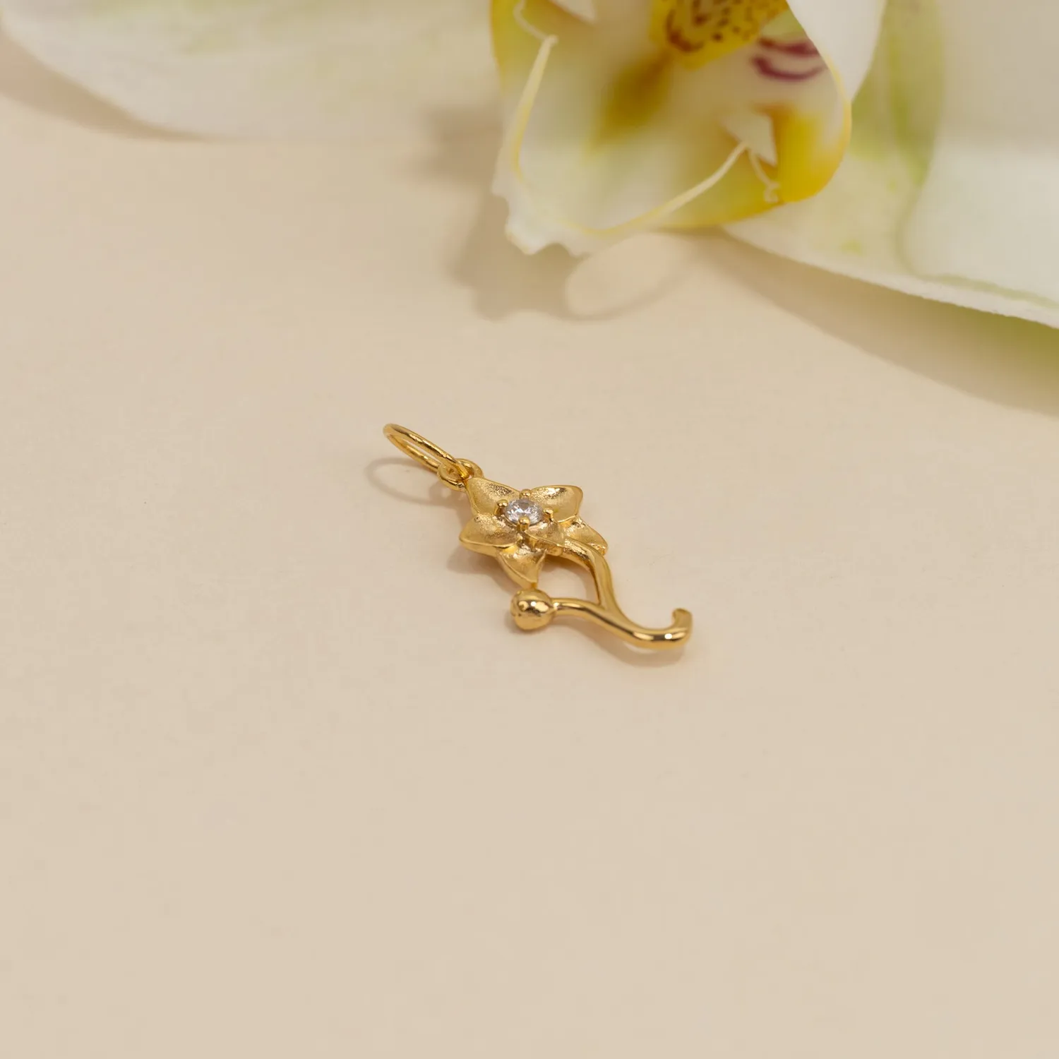 Sisi Copenhagen Odette Bloom Crystal vedhæng forgyldt zirkon