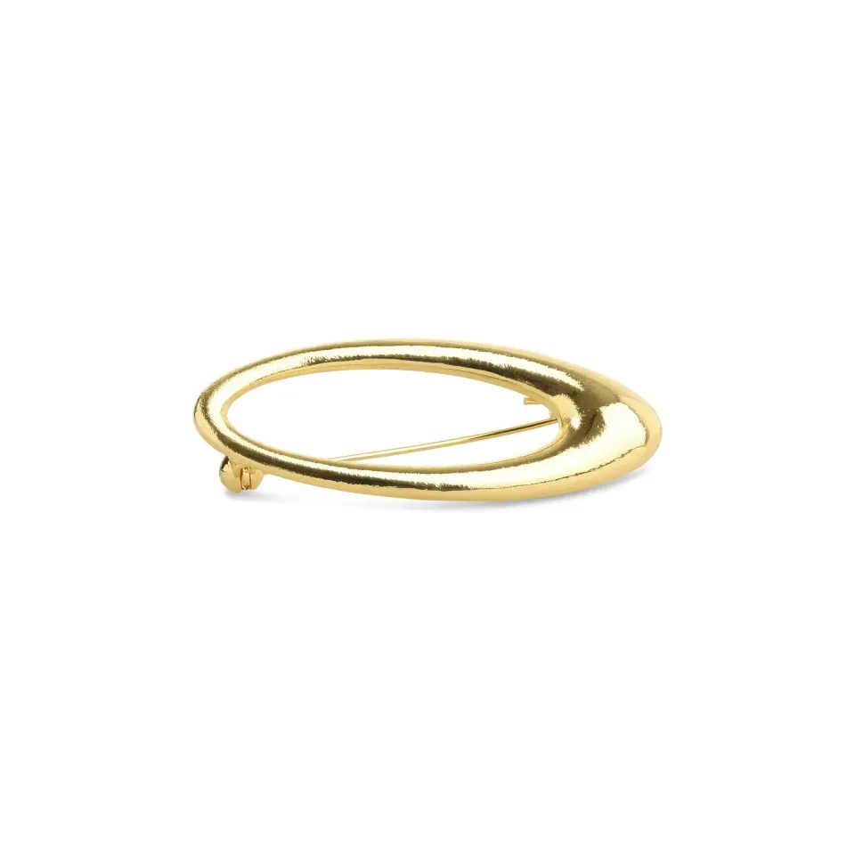 TIMI OF SWEDEN Illiona elegant broche guld 53 mm