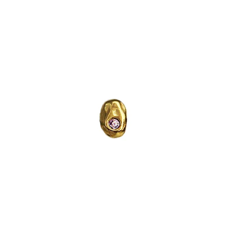 Wos Pinky single ørering rosaforgyldt ministud