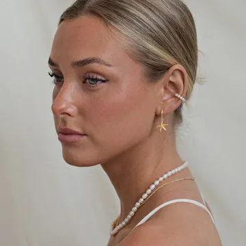 TIMI OF SWEDEN starfish hoop øreringe guld forgyldte