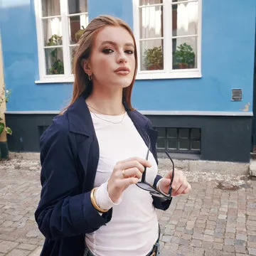 TIMI OF SWEDEN Pernille hoop øreringe stål 20 mm