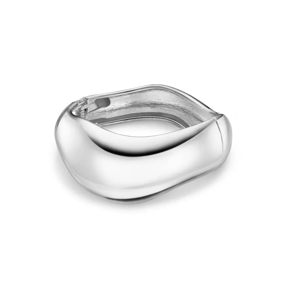 Orelia Statement Wave bangle sølv