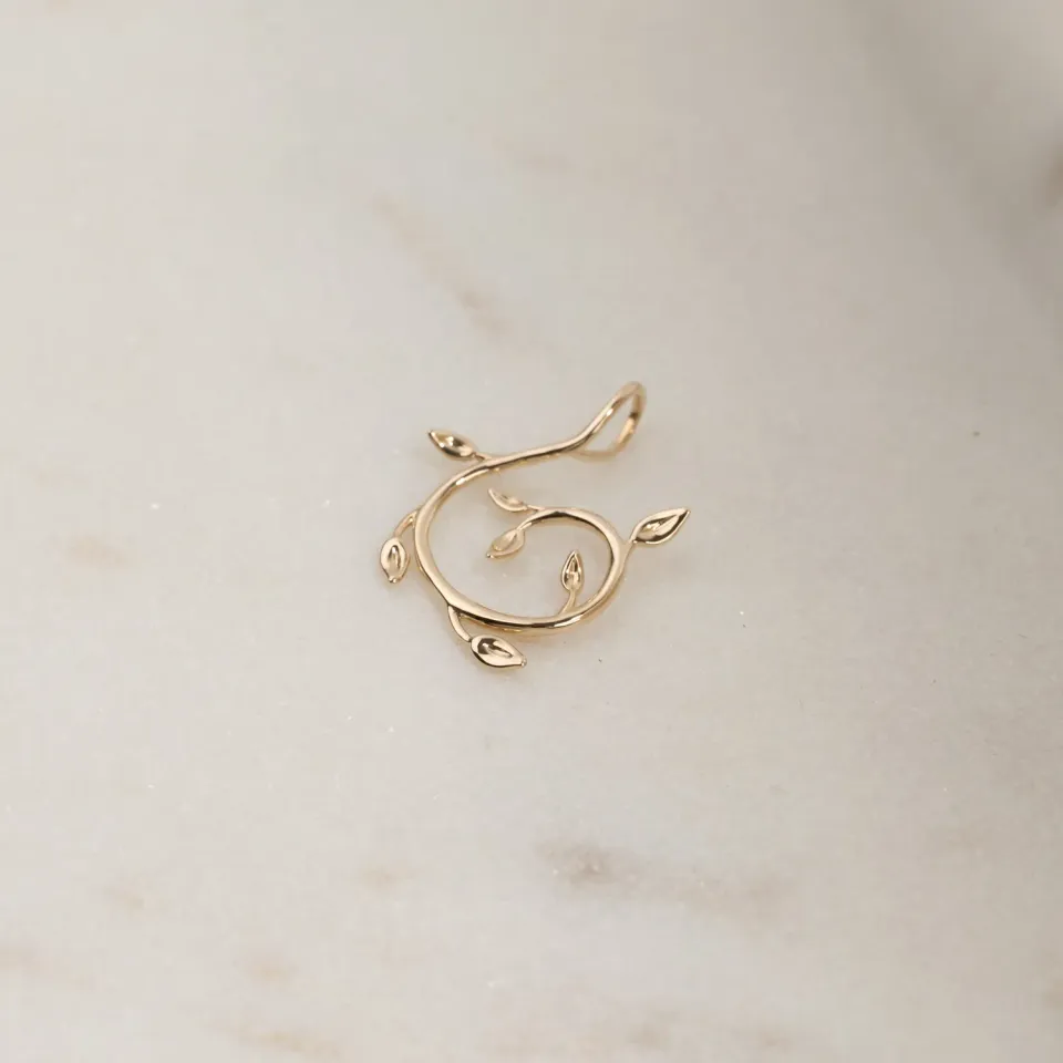 Sisi Copenhagen Eden Swirl vedhæng 9 kt guld 23 mm