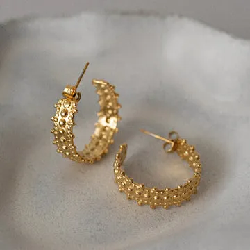 TIMI OF SWEDEN Rumi hoops øreringe 18k guld 21 mm