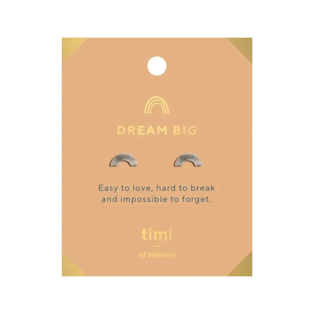 TIMI OF SWEDEN Dream Big Rainbow stud øreringe små
