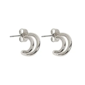TIMI OF SWEDEN Two Rings ørestikker guld 10 mm 2-i-1
