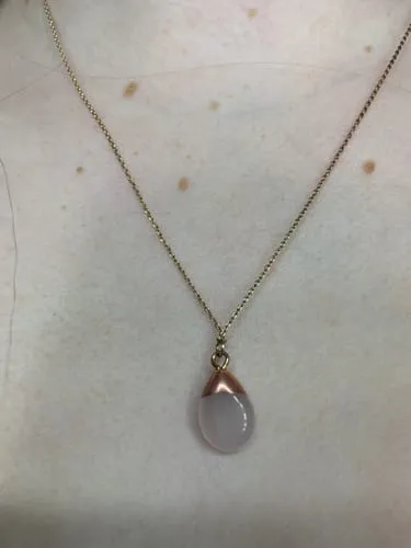 TIMI OF SWEDEN Goddess krystal halskæde guld 42 cm