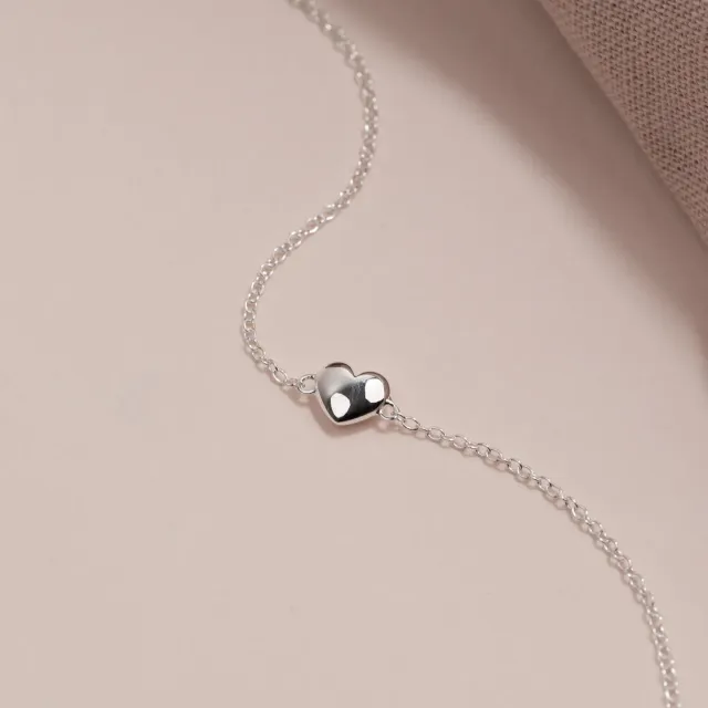 Sisi Copenhagen Valentina armbånd sølv 15+4 cm hjerte