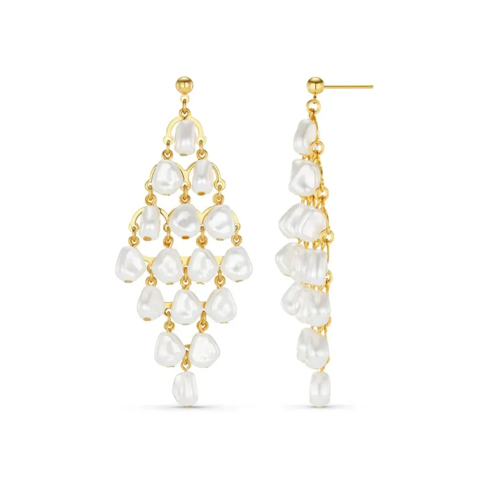 Orelia Statement Pearl Chandelier øreringe guld