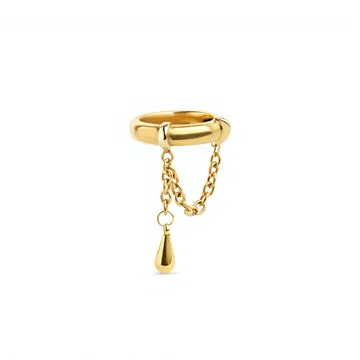 TIMI OF SWEDEN Rain chain ring rustfrit stål str 8