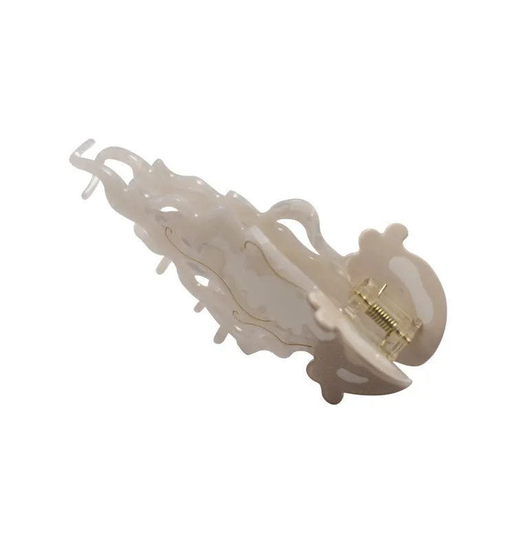 Wos Up Jellyfish hårspænde creme 12,8 cm