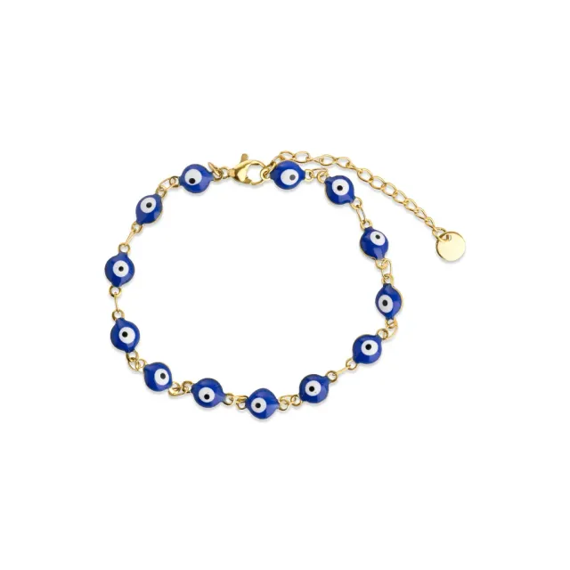 TIMI OF SWEDEN Uma Evil Eye armbånd guld vandtæt