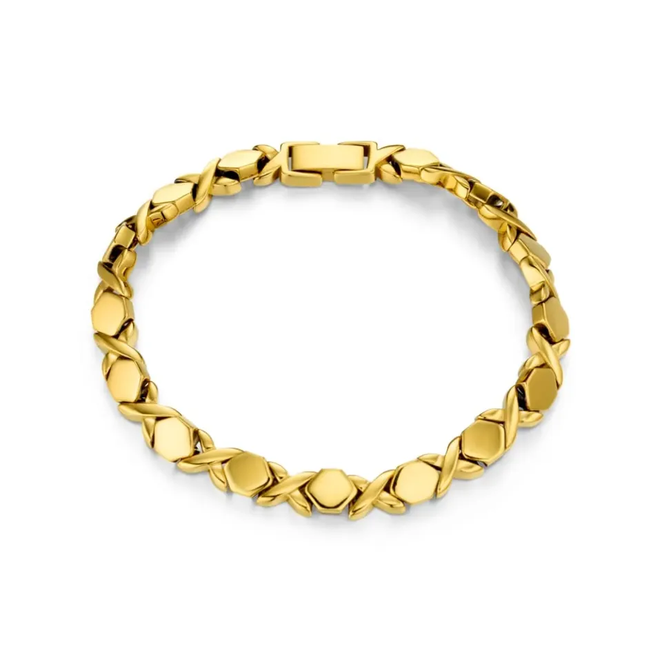 Orelia LUXE Cross Tennis Armbånd guld vandtæt
