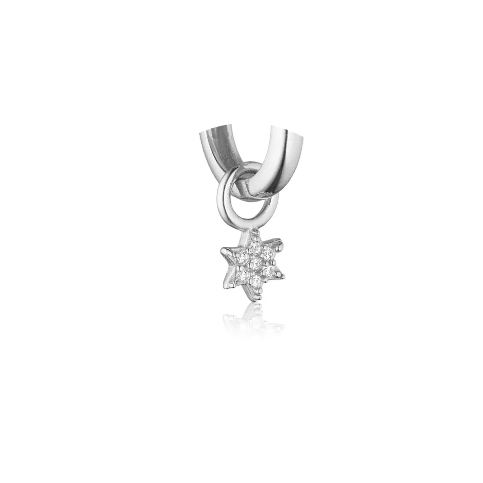 Bykjaergaard Individual stjerne charm sølv single
