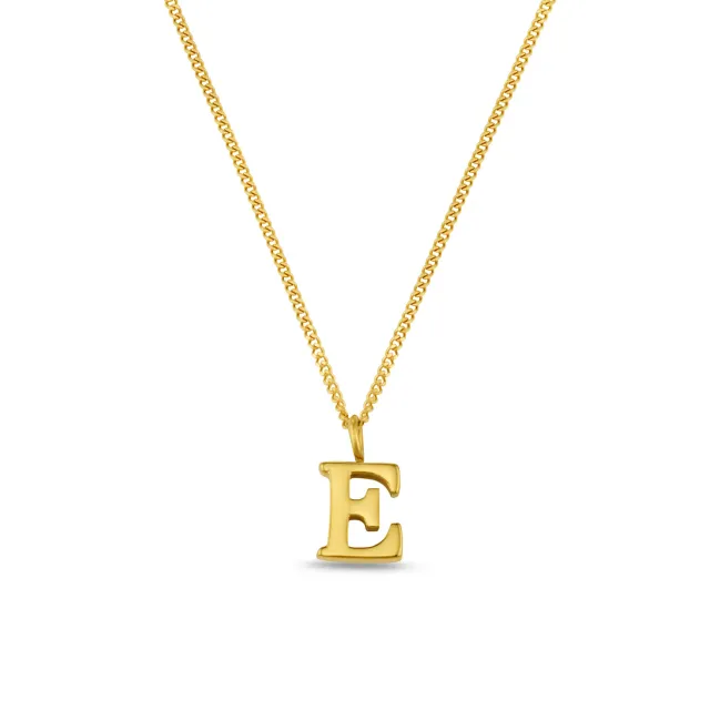 Orelia LUXE E Initial halskæde guld