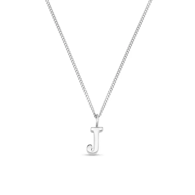Orelia LUXE J Initial halskæde sølv bogstav J