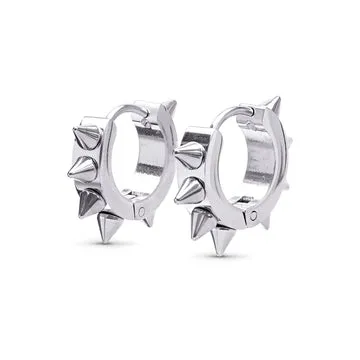 TIMI OF SWEDEN Elda spike hoop øreringe 14 mm par