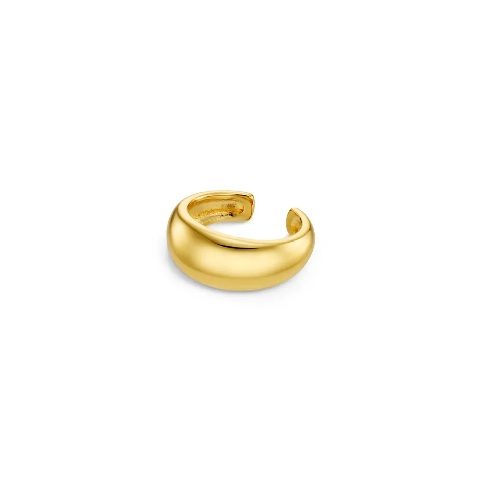 Orelia Polished Domed Ear Cuff forgyldt