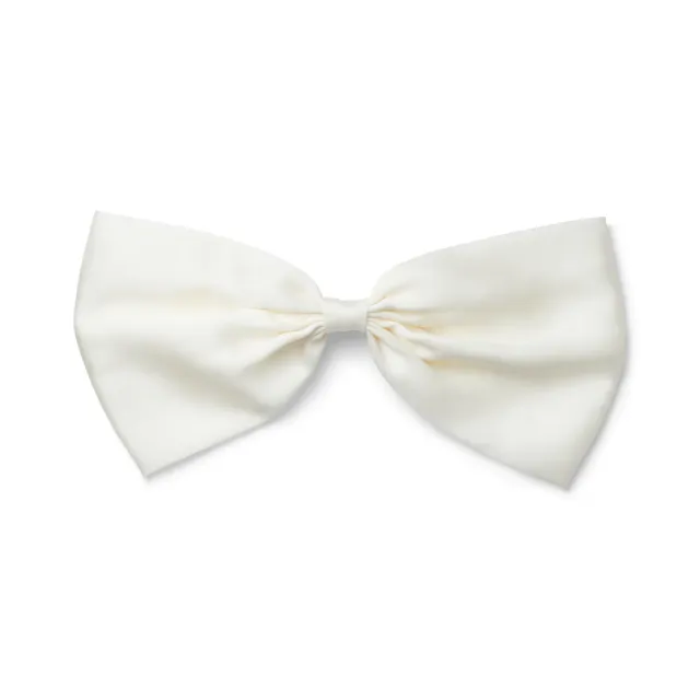 Orelia Oversized Bow Barrette hårspænde creme stor sløjfe