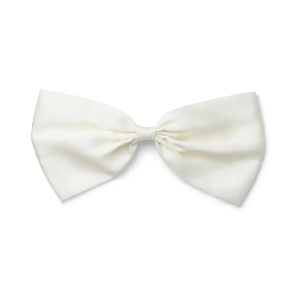 Orelia Oversized Bow Barrette hårspænde creme stor sløjfe