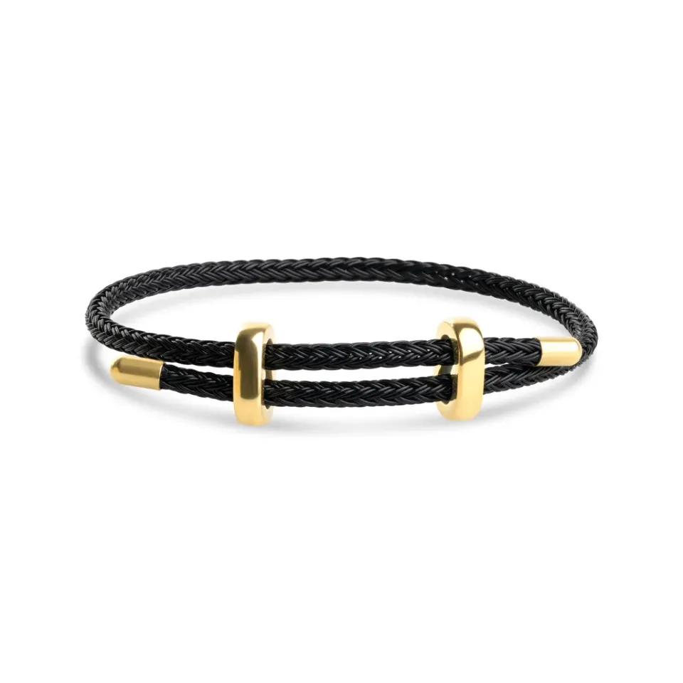 TIMI OF SWEDEN Cordelia armbånd guld justerbar rustfrit