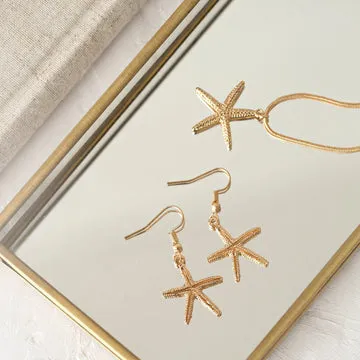 TIMI OF SWEDEN Starfish halskæde søstjerne guld