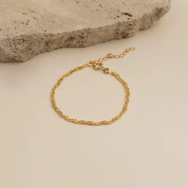 Sisi Copenhagen Leonora armbånd forgyldt 16-20 cm