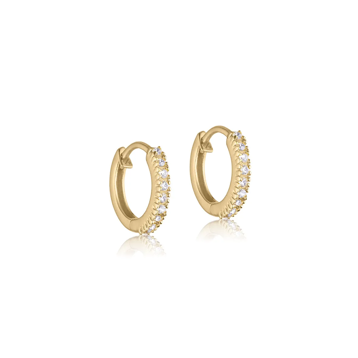 Bykjaergaard Individual Hoops forgyldt zirkonia enkeltvis