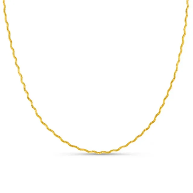 Orelia Wave Chain halskæde guld